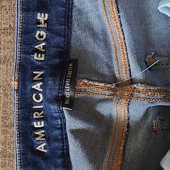 American Eagle curvy hi-rise jegging blue jeans womens size 0 Short - Picture 2 of 7
